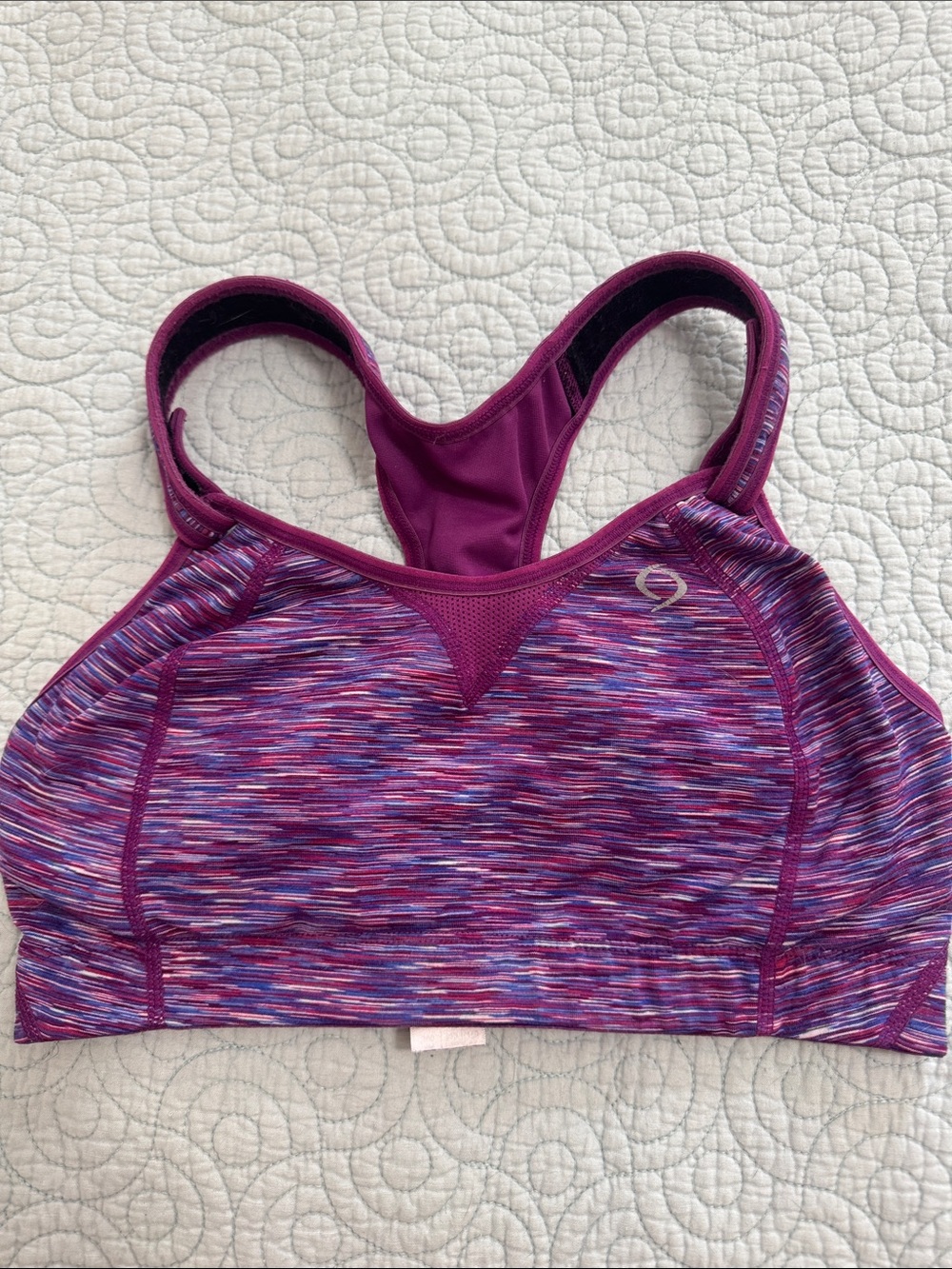 Brooks Multi-Purple Space-Dye Sports Bra 34/36d